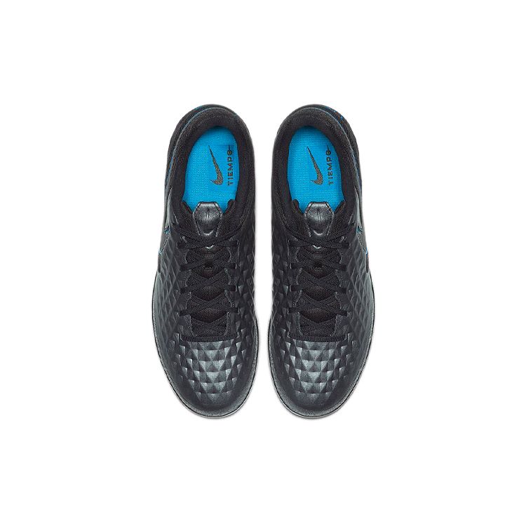 Nike React Tiempo Legend 8 Pro IC Under the Radar Unisex Sneakers Black Blue-Hero AT6134-004