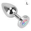 Small Medium Large Set Luminous Metal Anal Beads Butt Plug