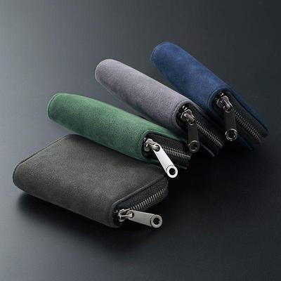 Men's Suede Card Holder: Anti-Demagnetization, Multifunctional Compact ID Case & Card Sleeve
