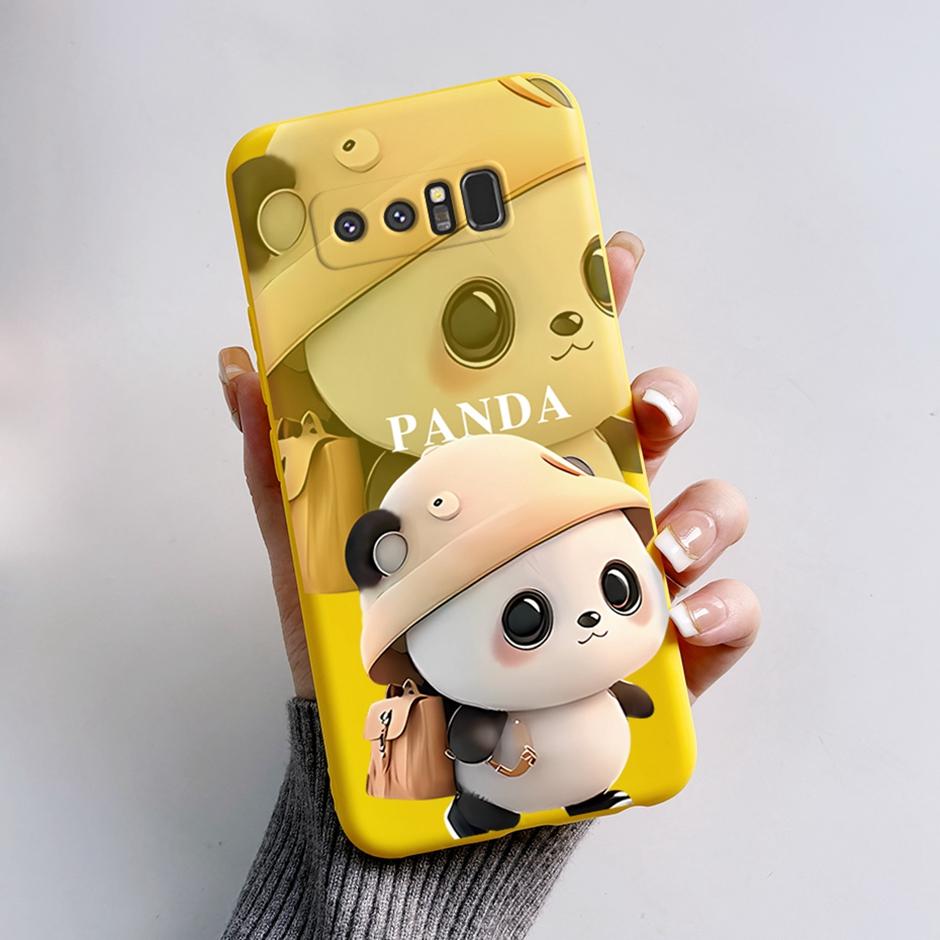 Cases For Samsung Galaxy Note8 Protection Back Covers Soft Silicone Cases For Samsung Note 8 Fashion Cartoon Printed Phone Coque
