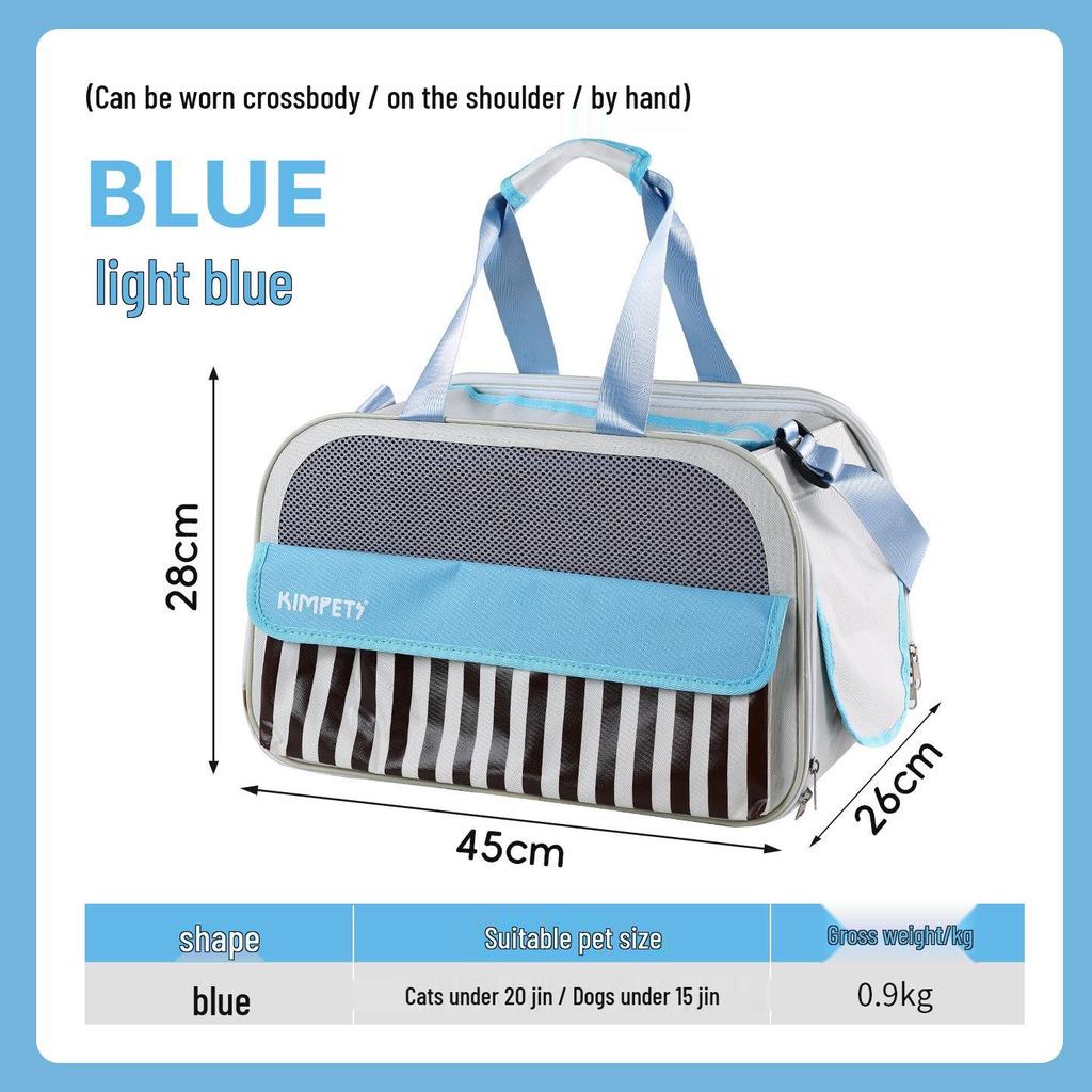 Portable Cat Backpack with Transparent Space Cover for Travel
