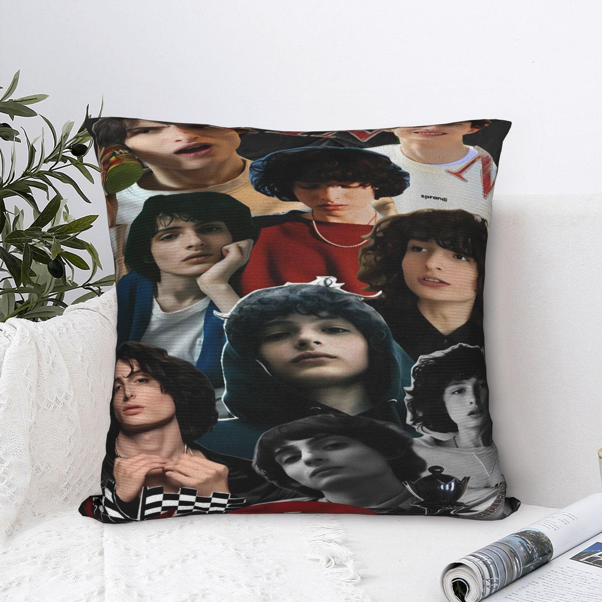 Exquisite Ornaments Unisex Finn Wolfhard Pillow Cover Novelty Pillow Case For Office Car Home Decorative Cushion Cover Polyester Design Pillowcases Gift