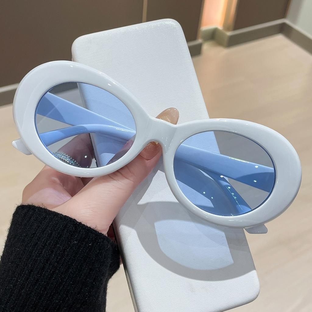 Premium Fashion Ladies Oval Sunglasses Vintage Man Designer Sun Glasses Fashion Uv Protection Shades Eyewear Uv400 Oculos De Sol