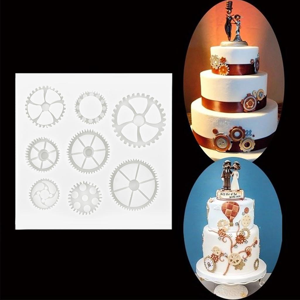 Fondant Molds Food Grade Silicone Cake Chocolake Maker Cake Decor Gray
