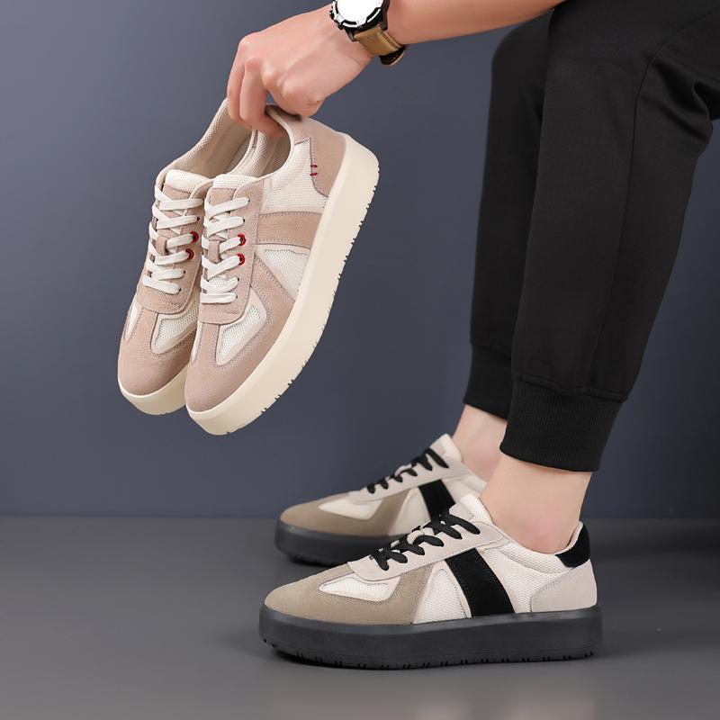 Thick Bottom Men Casual Shoes Breathable Mens Lace-Up Sneakers Luxury Brand Men's Vulcanize Footwear Outdoor Male Walking Shoes