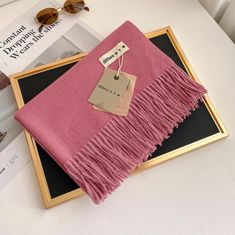 45 Color Winter Scarf For Women Long Warm Cashmere Scarves Hijab Solid Lady Shawl Wrap Female Pashmina Bandana Head Stole