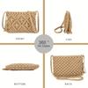 Women'S Crossbody Bag, Hollowed-Out Straw Braided Tassel Women'S Zipper Crossbody Bag, Suitable for Seaside Beach Vacation Use