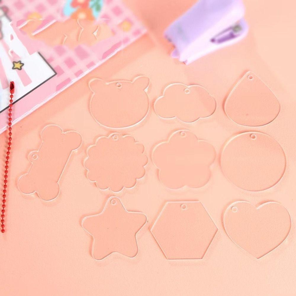 

Брелок Gupan Goo Card Guka прозрачный акриловый Guka Gupan DIY Goo Plate Bag Подвеска