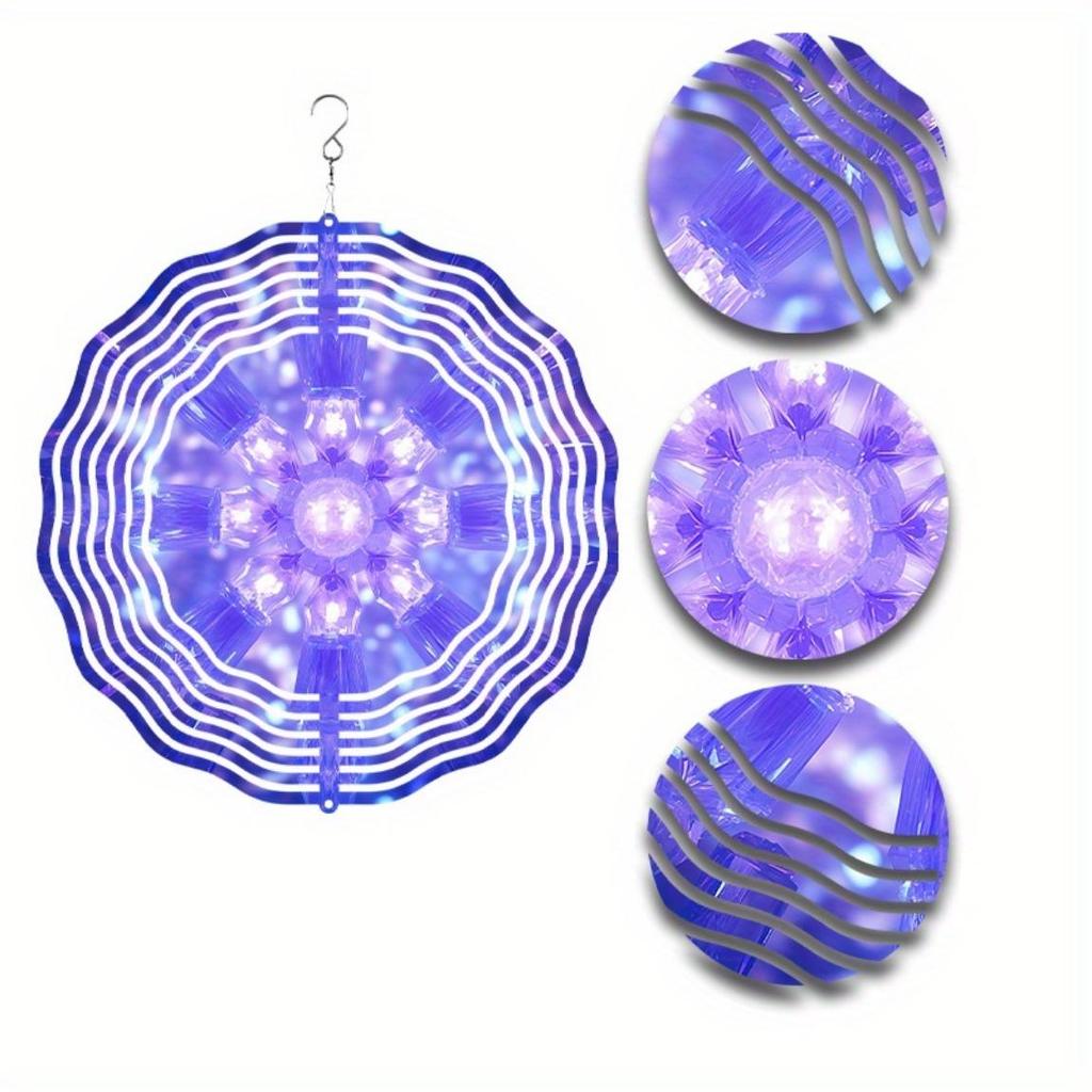 10 Inch Hanging Wind Chime with Dreamy Theme Rotating Design 360 Hook Elegant Dynamic for Spring Summer Balcony Garden Decoration Classic Gift