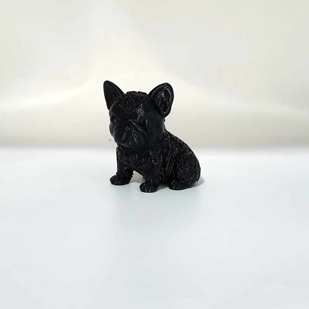 

Beautiful Patterned Bulldog Ornament, Designed Specifically for Dog Lovers, Halloween, Christmas/Valentine s Day Birthday Gift чорний