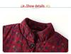 Pure Cotton Jacquard Jacket - Fleece-Lined Winter Coat for Middle-Aged and Elderly Women