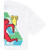 Palace Ss22 Cartoon Pattern Printed Short Sleeve T-Shirt Men Tops White P13TS057