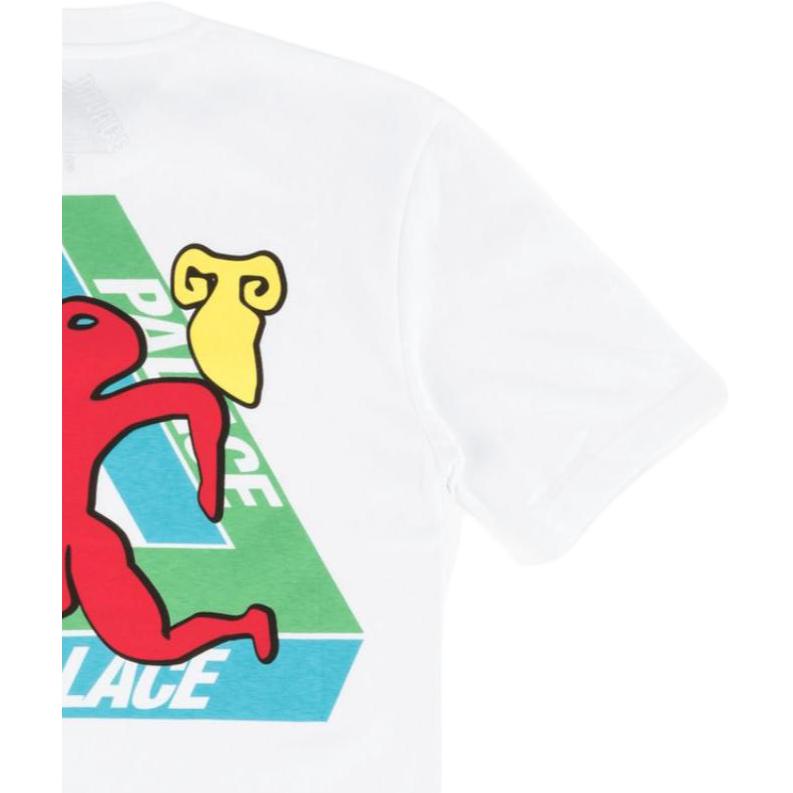 Palace Ss22 Cartoon Pattern Printed Short Sleeve T-Shirt Men Tops White P13TS057