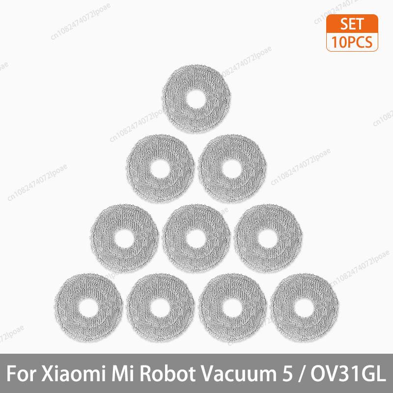 For Xiaomi Robot Vacuum 5 / OV31GL Cleaner Accessories Main Brush Side Brush Hepa Filter Mop Cloth Dust Bag Parts Spare