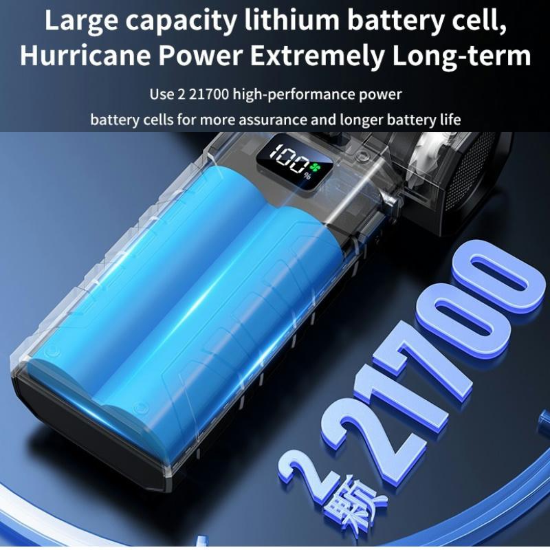 160000 RPM Mini Turbinjetvifte Elektrisk Luftstøver Justerbar Hastighet Digitalt Display Turbovifte Voldsom Blåser Oppladbar med Lys Bilrengjøring