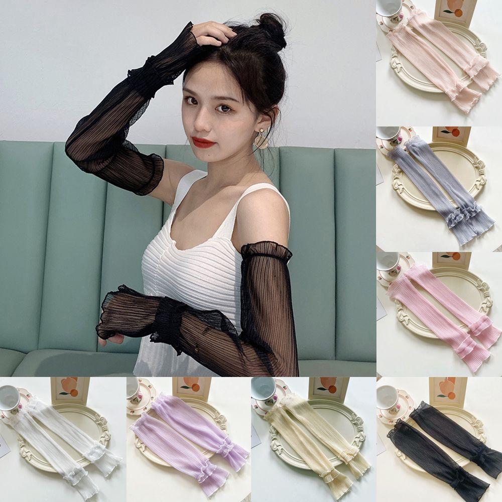 

Модные летние велосипедные кружевные рукава для вождения, солнцезащитные рукава, спортивный солнцезащитный крем, защита от ультрафиолета