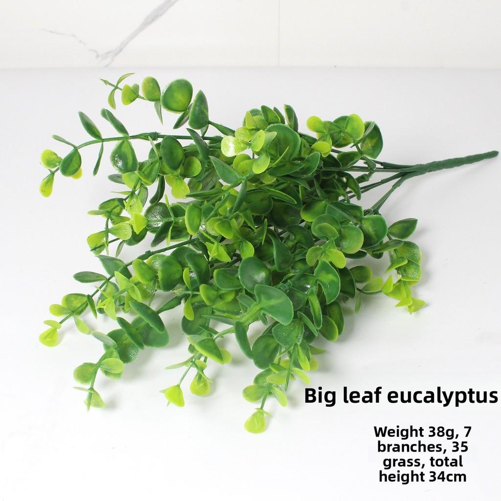 Plant Green Eucalyptus Artificial Waterresistant Foliage For Interior Home