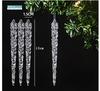 6Pcs 15cm Acrylic Icicle Christmas Ornaments Fake Ice Hanging Decorations For Winter Party New Year Festival Home Decor