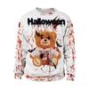 Hot-selling Halloween Series Digital Printing Loose Couple Long-sleeved Crew Neck Sweater