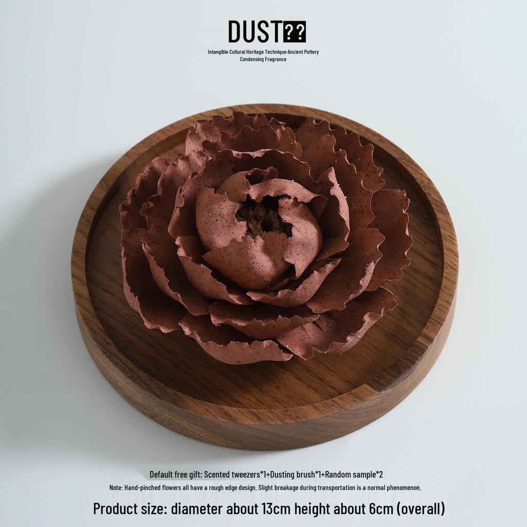 Dehua Ceramic Flower Incense Holder - Chinese Zen Aromatherapy Ornament Gift