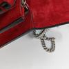 [Pre-Owned] Dionysus Chain Tiger Head Buckle Logo Canvas And Leather Shoulder Bag Small - Very Good #LVB8BZ