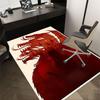 1pc Fire and Blood Office Carpet Chair Mats, Home Decor Mat | Fantasy Theme Mat | Durable Mat, Dragon DecorB02