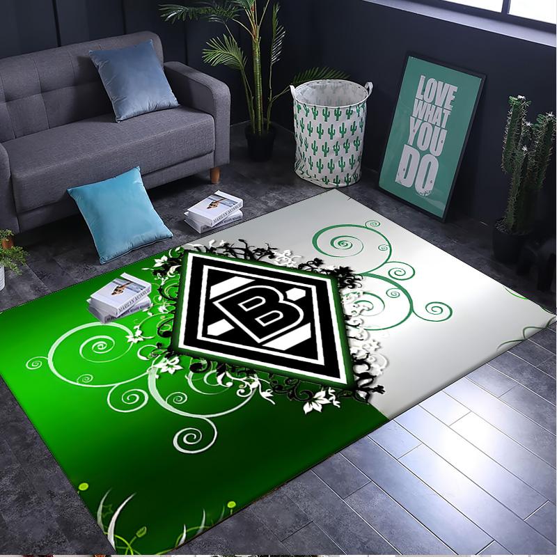 1PC rug Green And Silver Abstract Carpet, Chair Rug,Area Rug for Office Bedroom living rooms bedroom, Doormat decor Christmas fan gifts