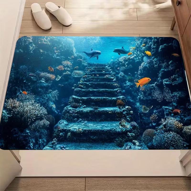 

Soft Door Animal Patterns Anti Slip Floor Mat Home Bathroom Door Mat Living Room Bedroom Front Decoration Mat Door Decoration 50X80cm