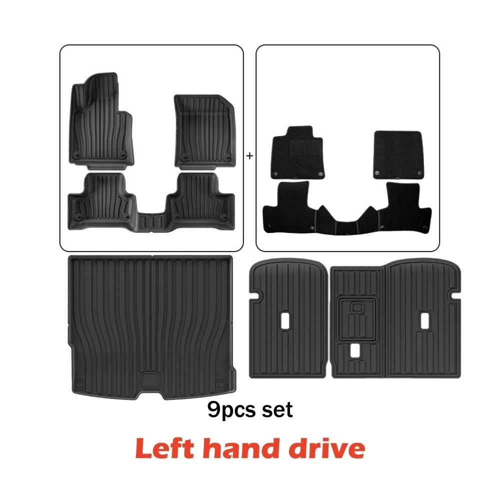 3D TPE Floor Mats For Volvo XC60 2018-2025 All Weather Floor Liners Heavy Duty Trunk Mats Floor Carpets