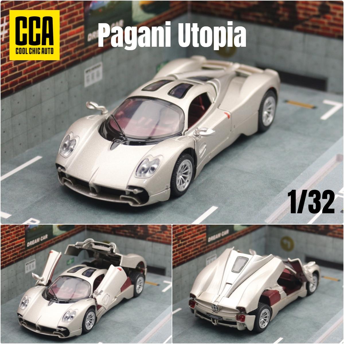 

Новий 1:32 Модель спортивного автомобіля з литого металу Pagani Utopia, литі металеві гоночні автомобілі, модель транспортного засобу, симуляція, звук і світло, дитяча іграшка, подарунок срібний