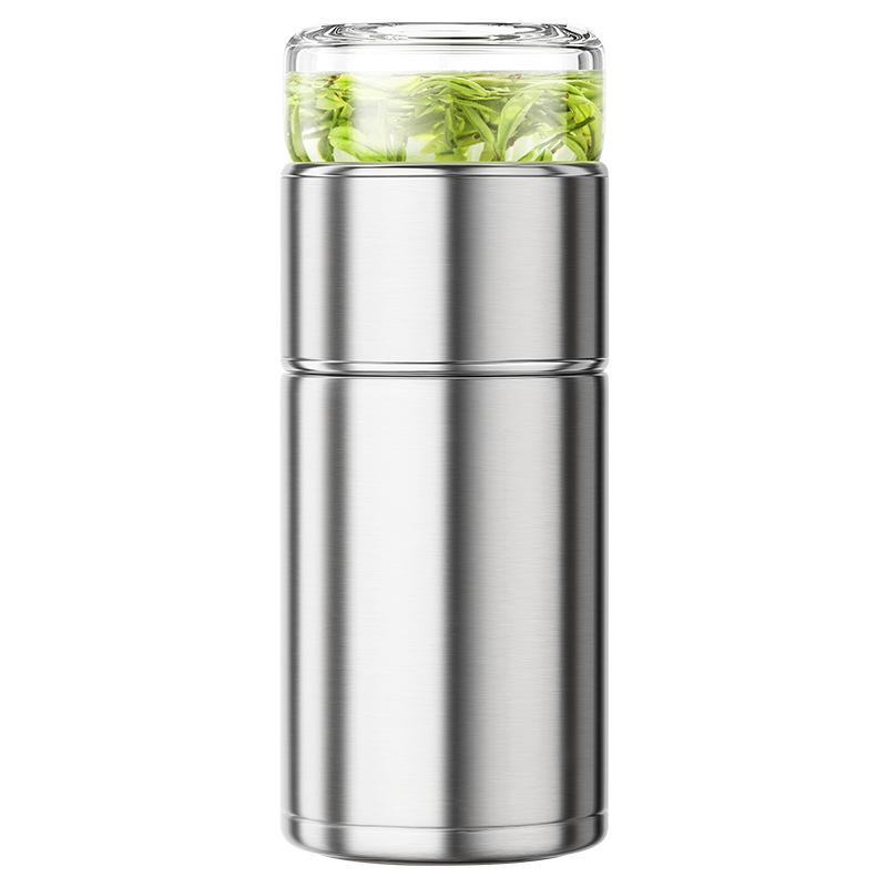 "Portable 316 Stainless Steel Tea Separator Thermos Cup - Unisex Design, Ideal for Tea Brewing and Gifting."