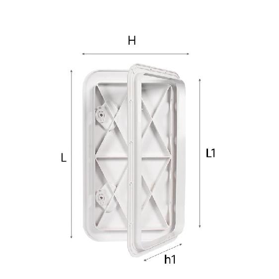Marine Deck Access Hatch White/Black Rectangle Boat Hatch & Lid,Boat Deck Hatch Lids