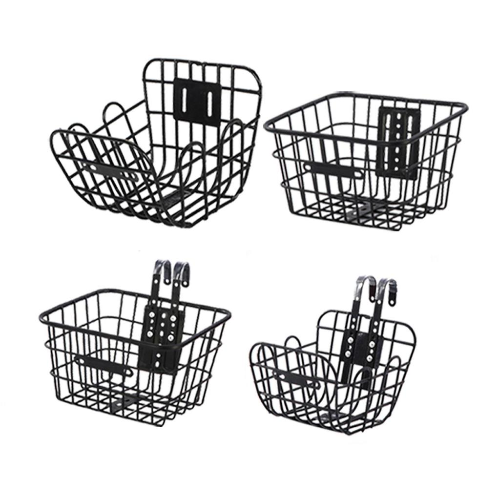 Front Kids Bike Basket Metal Sturdy Convenient Universal, Waterproof, Repair Part, Children Bicycle Basket, Easy Installation