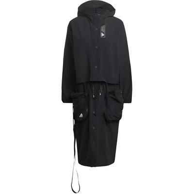 Parka 3 Em 1 Jaqueta Com Capuz Esportiva Casual Jaqueta Feminina Preta GI4631