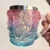 New Women's Image Painted Book Mug Stainless Steel 3D Novelty Coffee Mugs Handcrafted Resin Design Book Cup Women Men Gifts