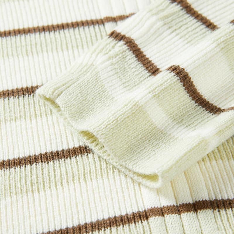 Letting Striped Faux Two-Piece Slim-Fit Sweater