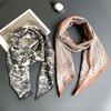 Silk scarf long strip high-end new cashew flower versatile temperament scarf with shirt silk scarf streamer belt