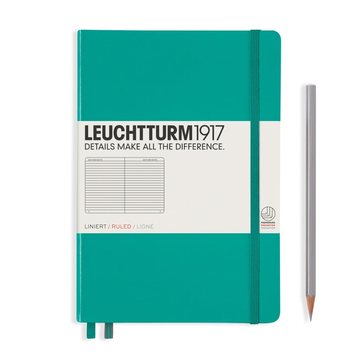 

Leuchtturm Блокнот A5 Линованный Изумрудный 344790 Официальный Импорт