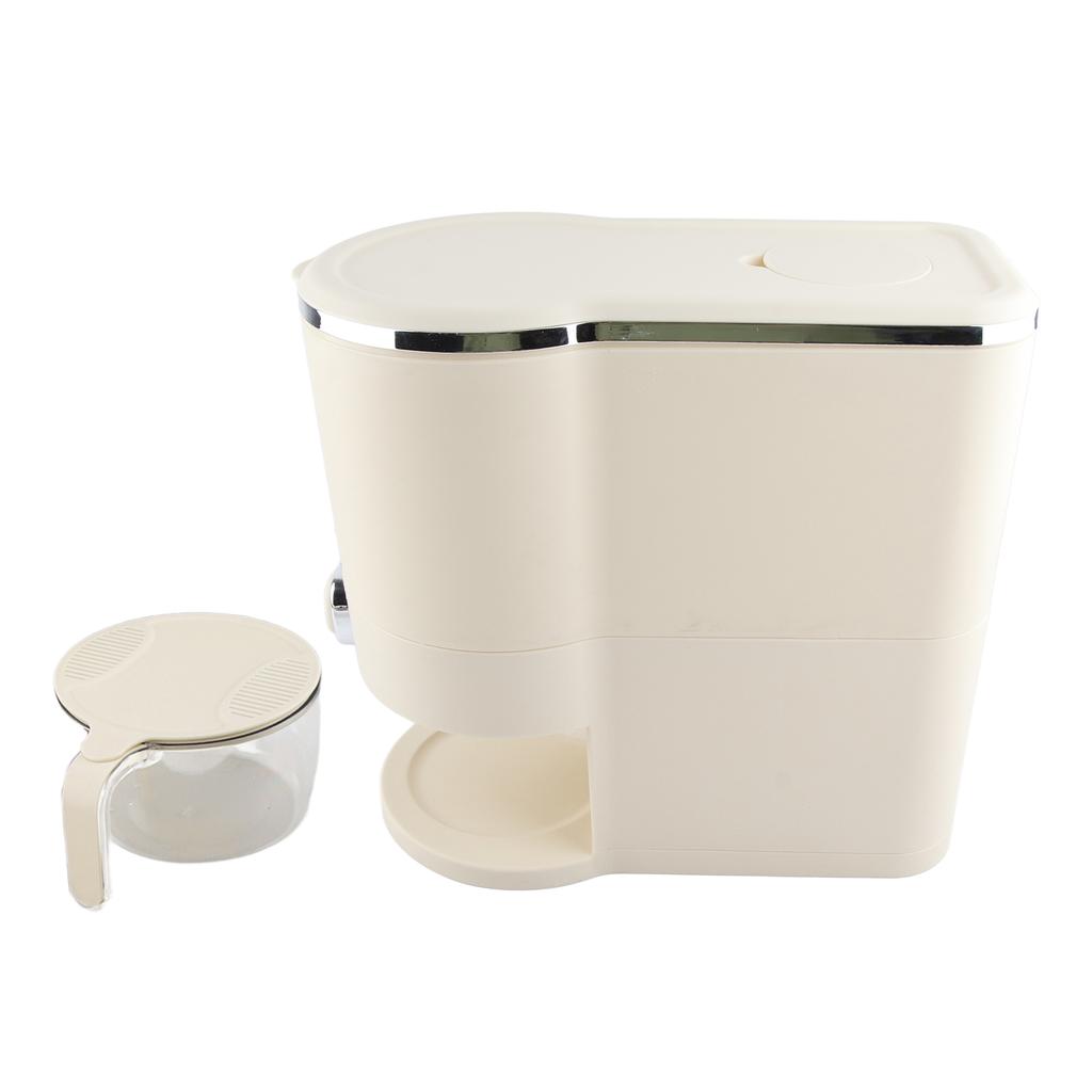 Boîtes à Riz Pression Blanc Crème Anti-Insectes Anti-Humidité Seau de Stockage pour Riz Usage Domestique Seau de Stockage pour Riz