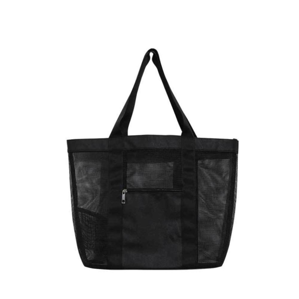 Storage Bag Beach Tote Bag PVC Travel Shoulder Bag Portable Transparent Mesh Bag  Washing