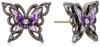 ANNA SUI Butterfly Motif Earrings SAMA1420 XV Purple 2-Way