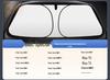 Foldable Titanium Silver Car Sunshade with Heat Insulation and UV Protection