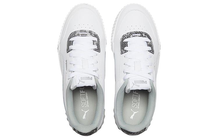 Puma Carina Lift Snake White/snake Print Low Casual Board Shoes Women's 373230-01