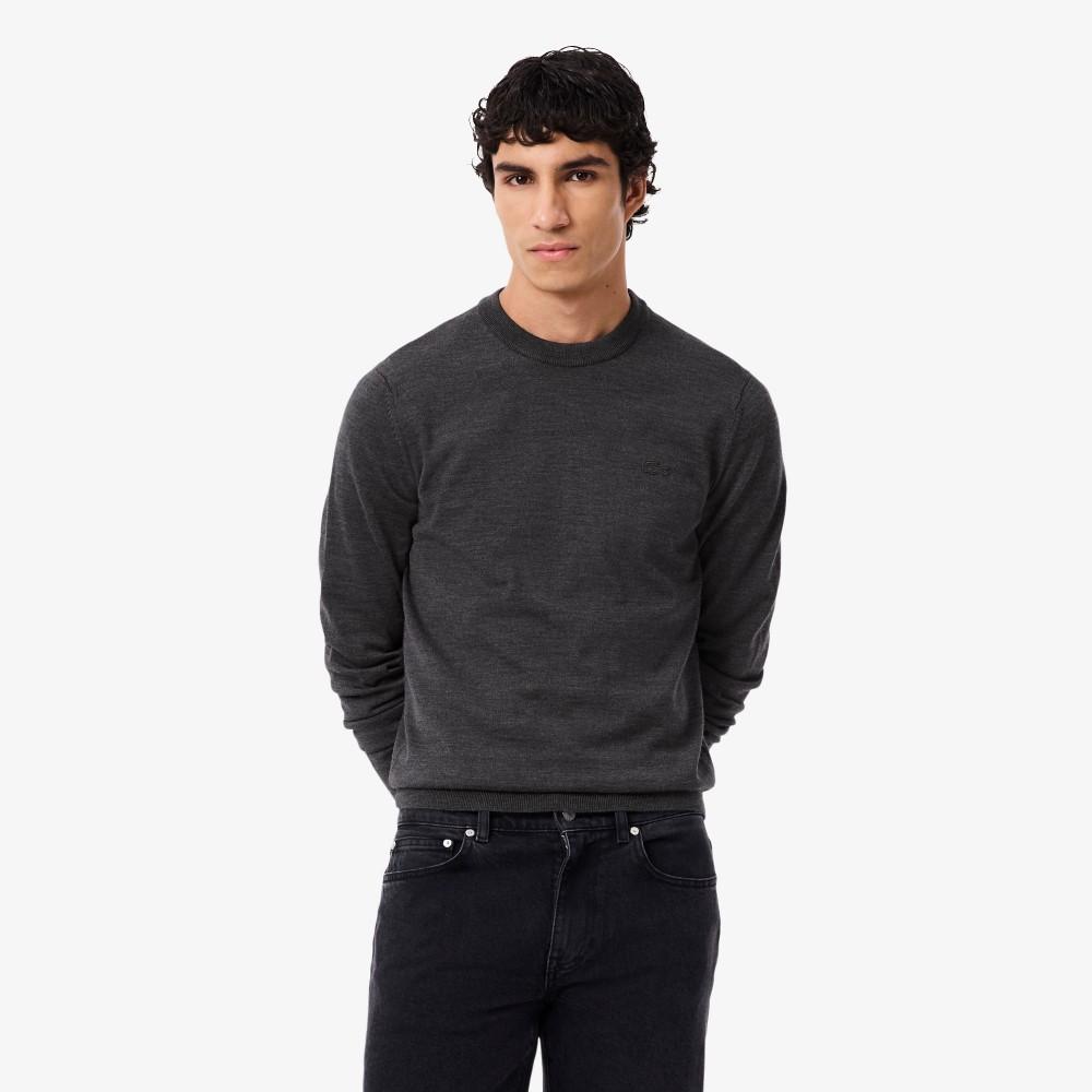 Lacoste Men's Merino Wool Crew Neck Sweater AH1969-55N050