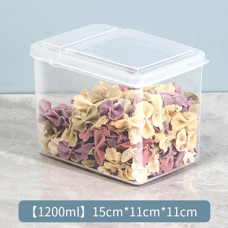 Kitchen Transparent Spice Storage Box With Flip Lid Sealed Box Pepper Organizer Case Household Dispenser Storage Container