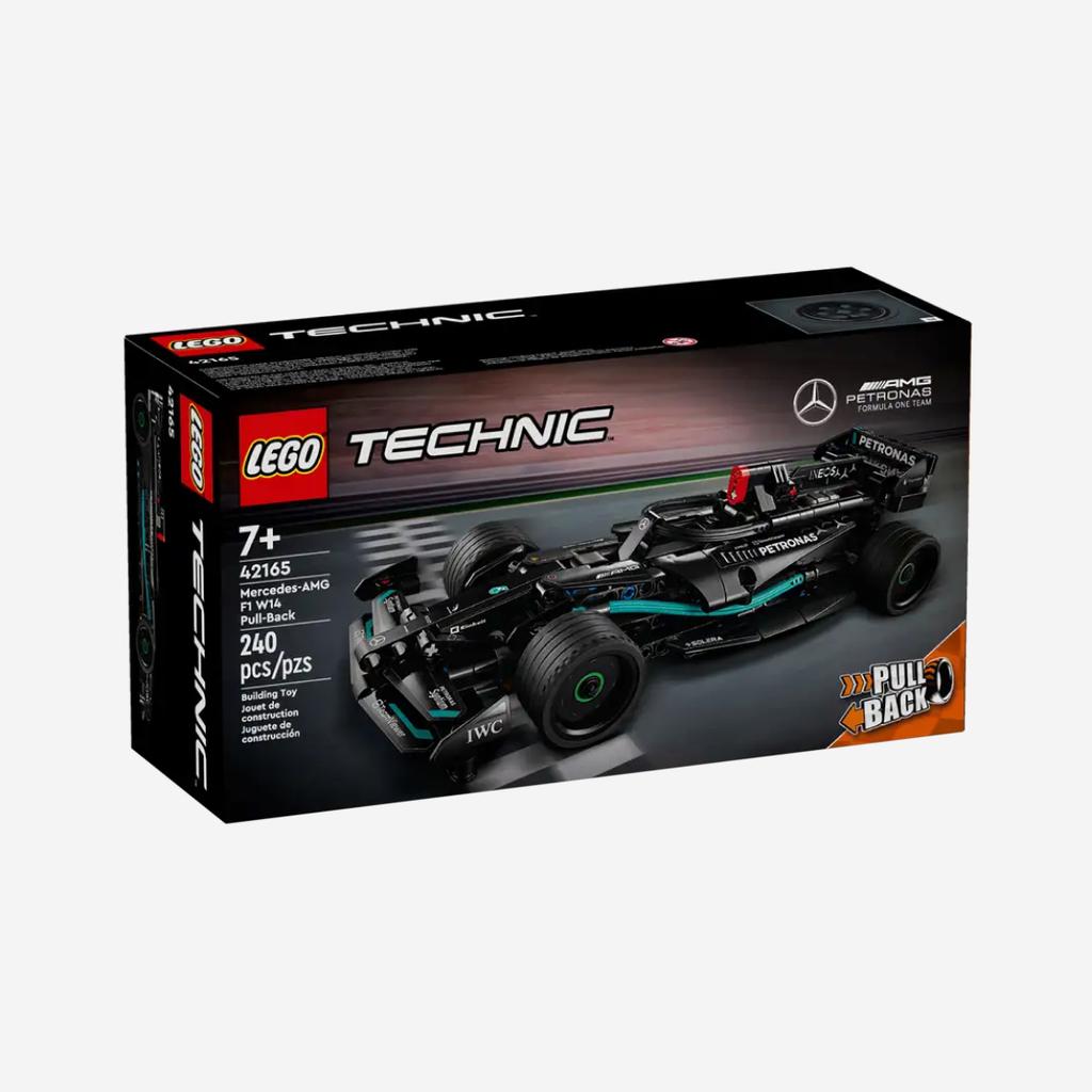 Lego Mercedes-AMG F1 W14 E Performance a Retromarcia