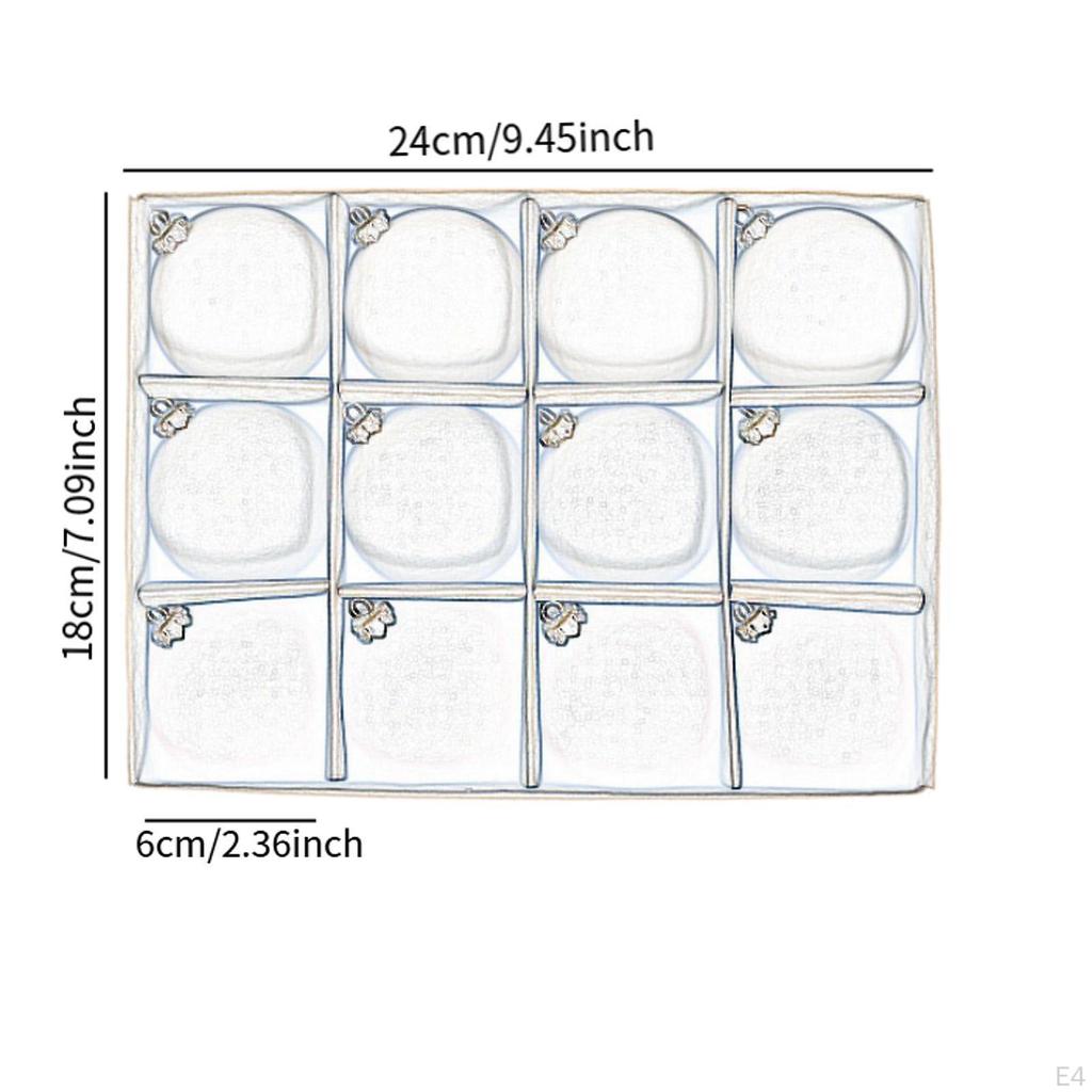 12 Pieces - Ornaments, Flocked Christmas Decoration, Shatter Decorative Balls