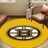 Golden Ice Hockey Round Rug for Livingroom,Bedroom, Palyroom, Chair Rug, Area Rug, Circle Carpet, Large Size Decor Fan Christmas Gift