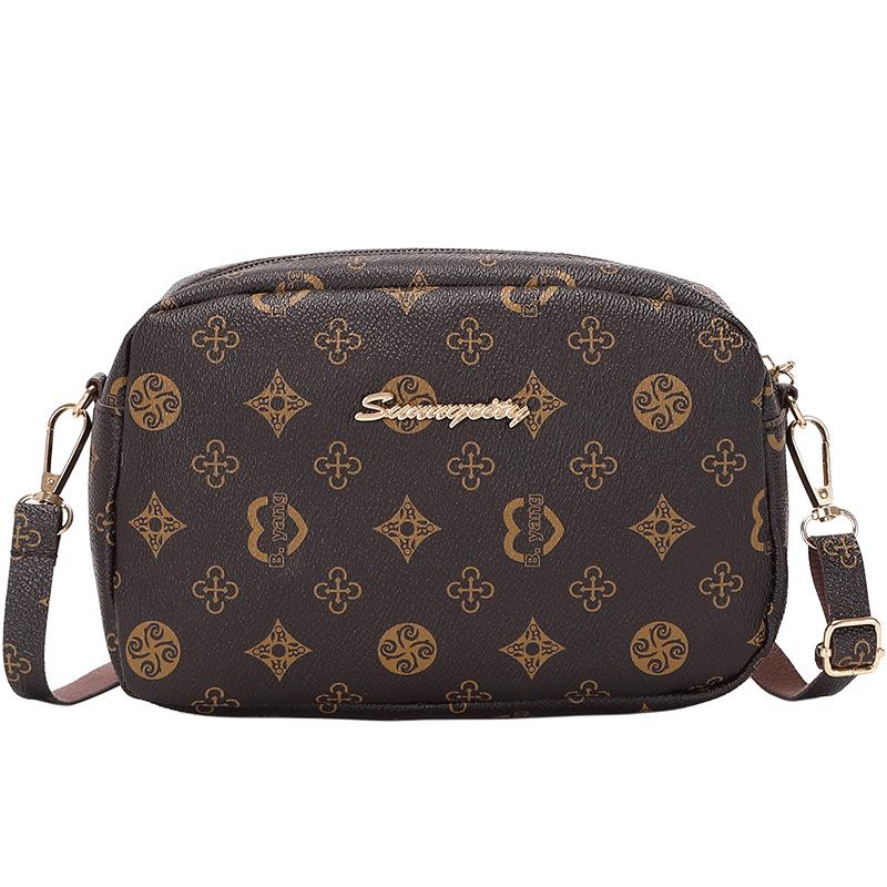 Flower Material Small Square Bag Bag Women's Chain Messenger Bag