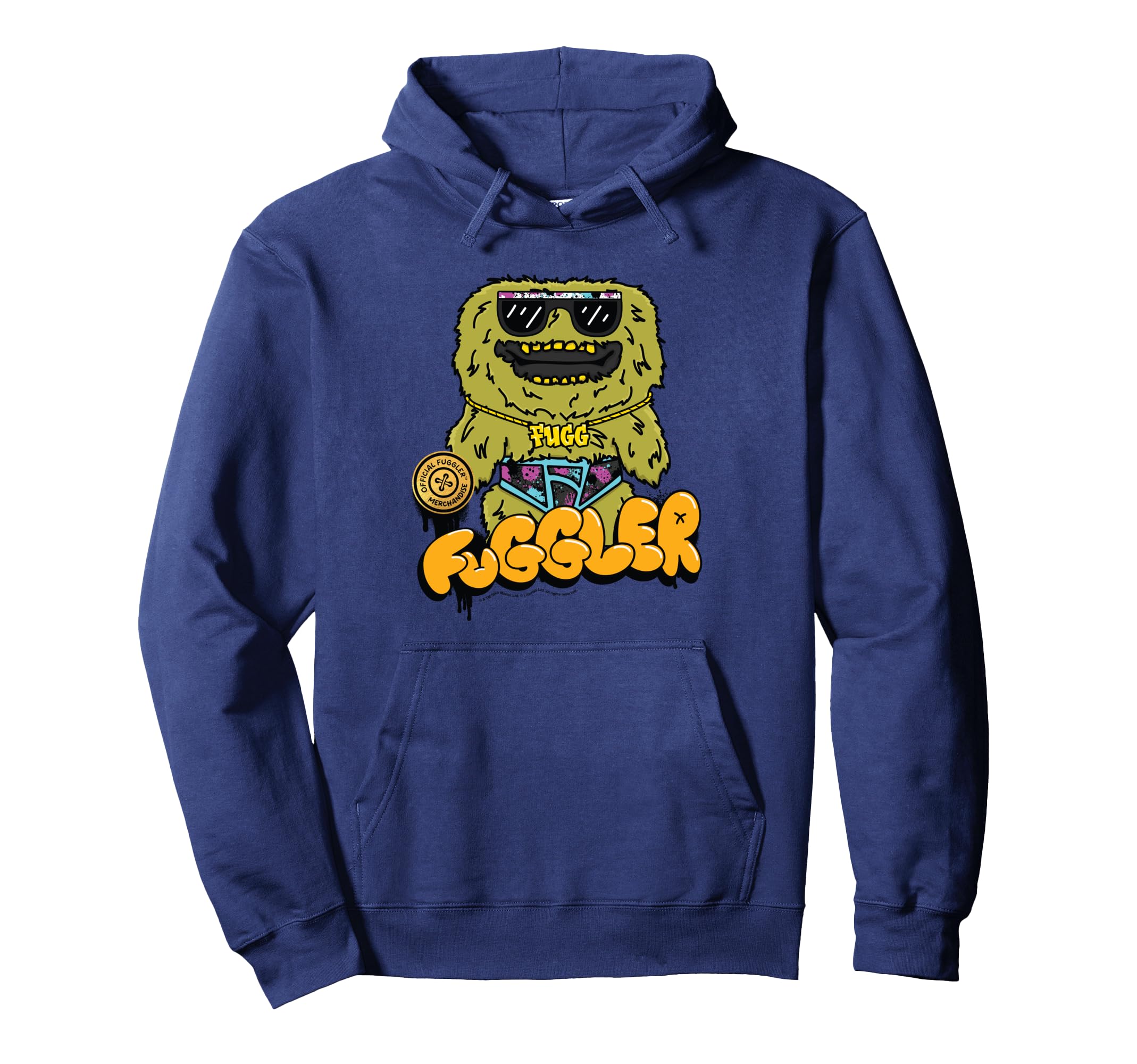 

FUGGLER Худи с граффити-текстом Count Underoo Mcgoo синий
